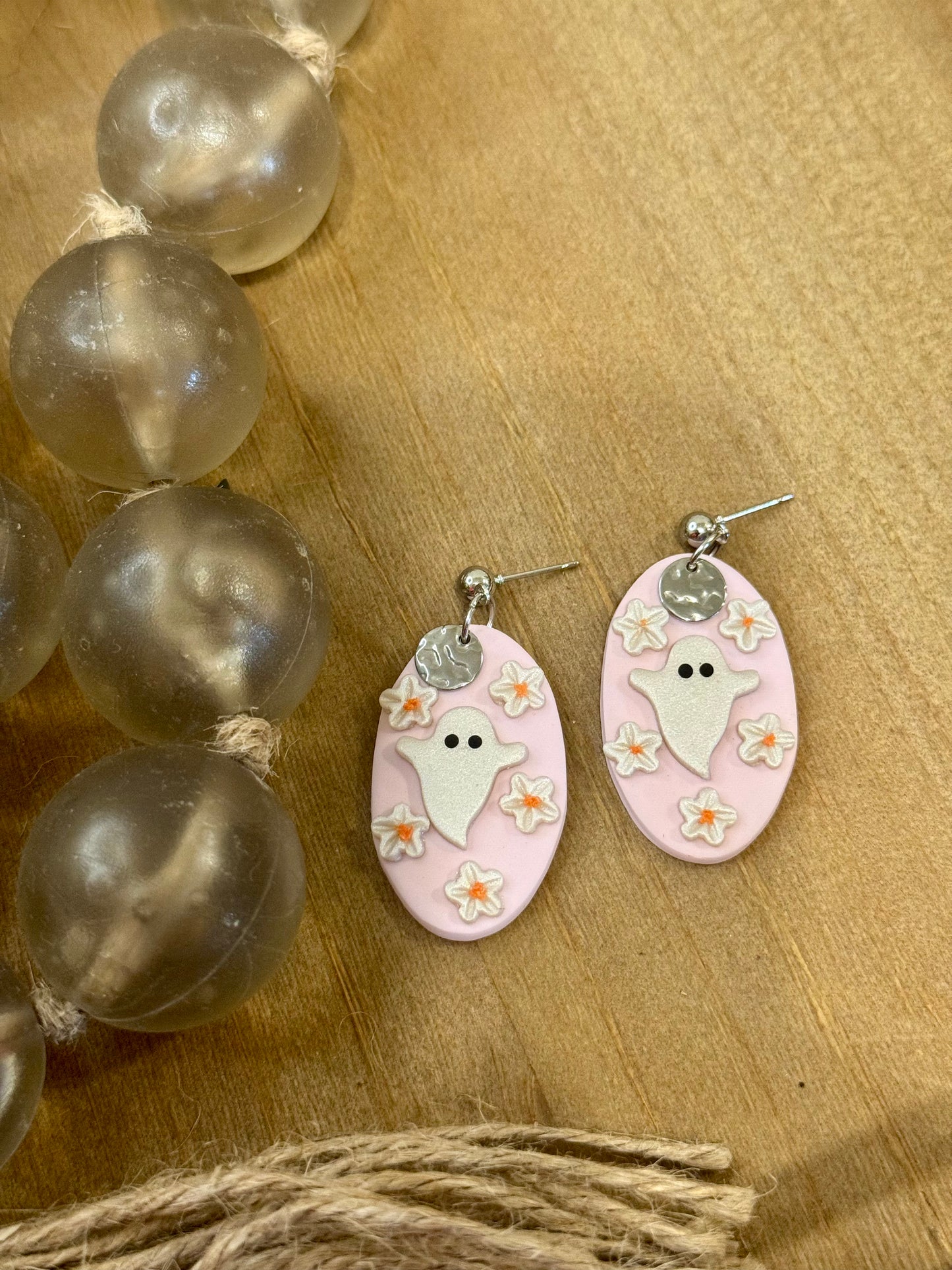 Floral Ghosty Earrings