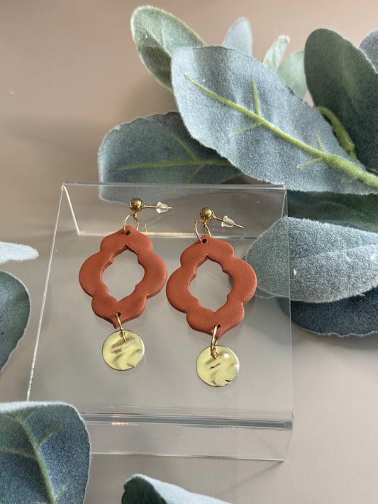 Orange Morrocan Earrings