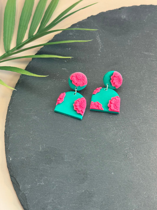 Tropical Floral Earrings