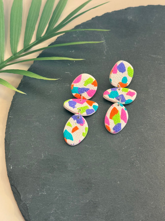 Neon Terrazo Earrings