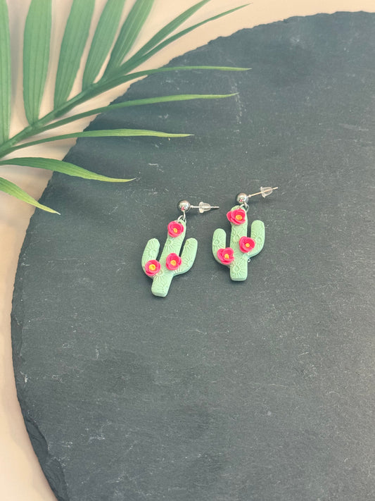 Flower Cactus Earrings